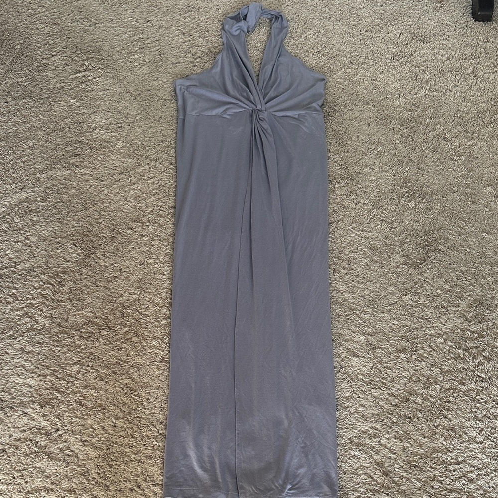 Free People FP Beach Halter Maxi Dress Swim Cover Sz L New